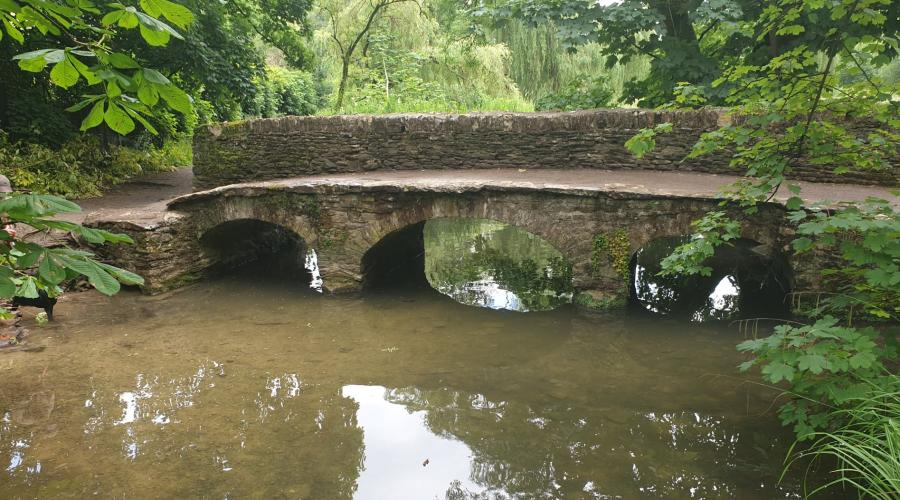 taken where the footpath runs along side the Manor Golf club in Castle Combe