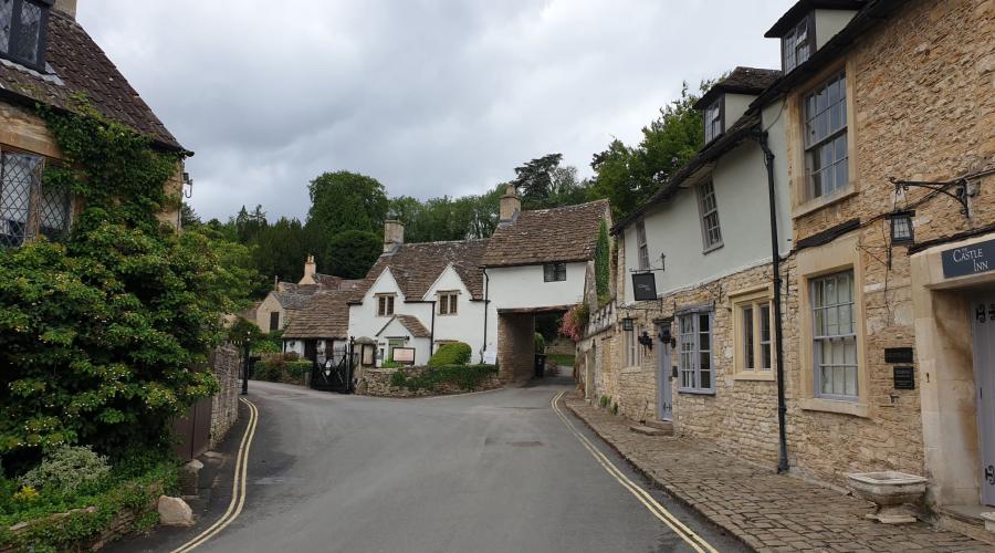 taken where the footpath runs along side the Manor Golf club in Castle Combe