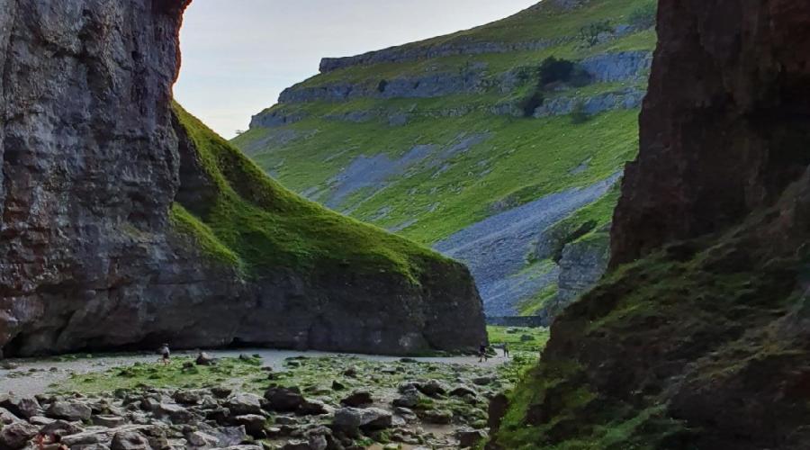 Limestone pavement view