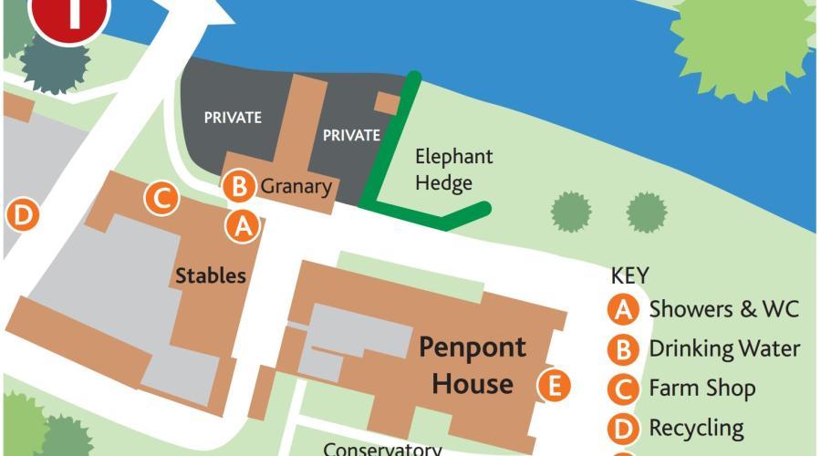 Penpont House on the banks of the Usk