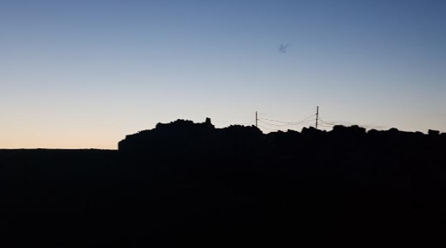 Great Orme Llandudno seen at dusk from the north shore