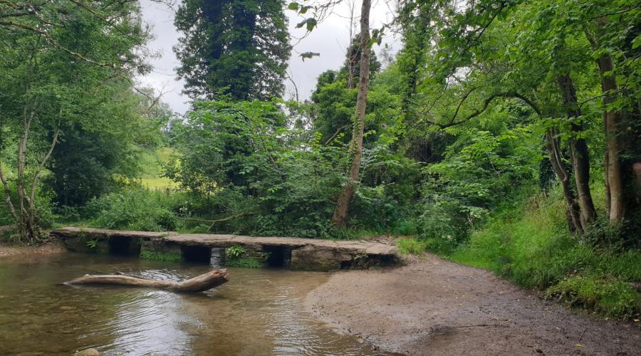 taken where the footpath runs along side the Manor Golf club in Castle Combe