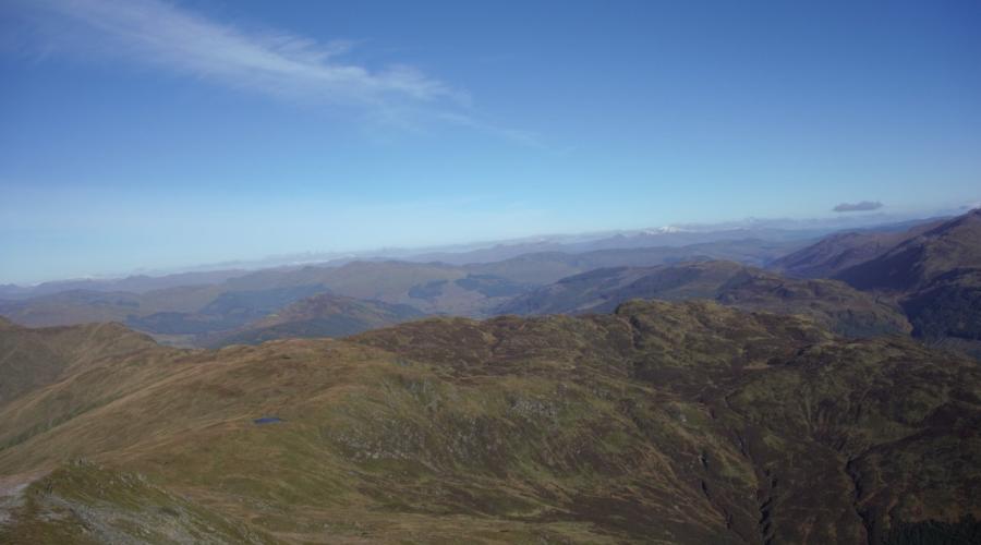 Ben Ledi summit on a fine winter morning