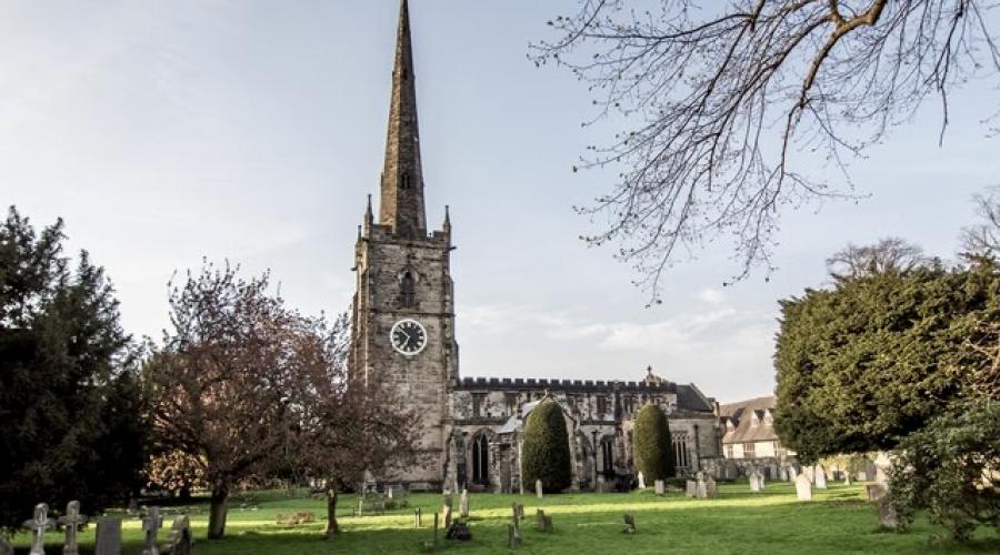 Willington Road and St Wyaston Church 