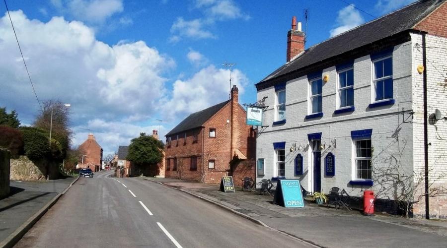 Willington Road and St Wyaston Church 