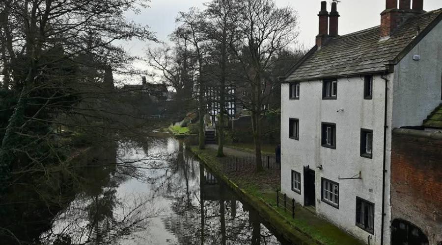 Buildings on Canal in Worsley