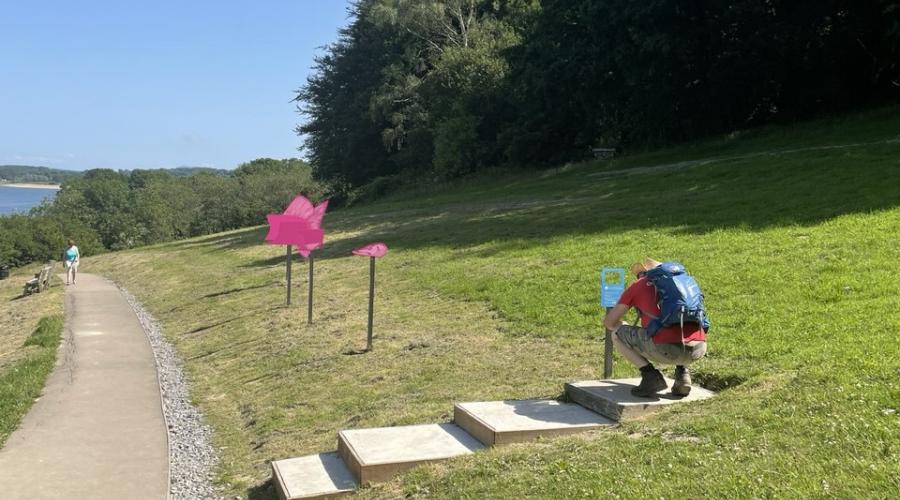 View above Llandegfedd Reservoir