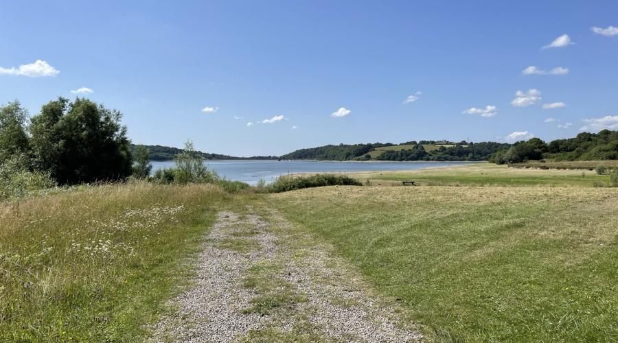 View above Llandegfedd Reservoir