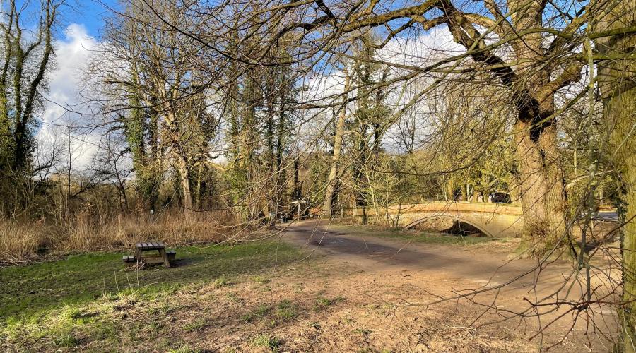 Giant's Castle bridge, Styal Woods