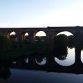 Classic view upstream to Yarm Bridge and Yarm Railway Viaduct