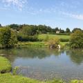 taken where the footpath runs along side the Manor Golf club in Castle Combe