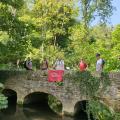 taken where the footpath runs along side the Manor Golf club in Castle Combe