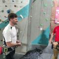 climbers doing ropework