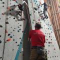 climbers doing ropework