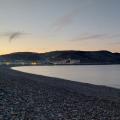 Great Orme Llandudno seen at dusk from the north shore