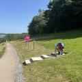 View above Llandegfedd Reservoir