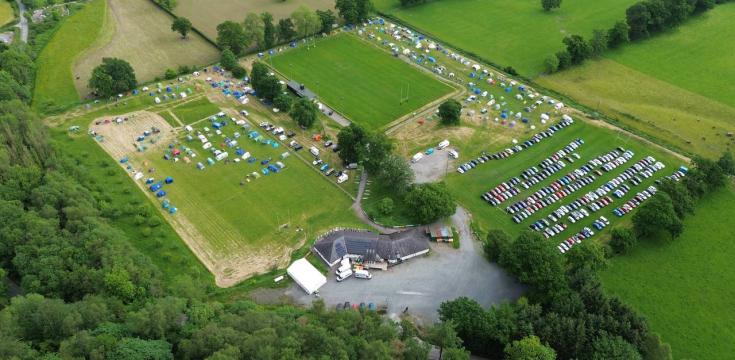 aerial view of BIG Spring Camp 2025