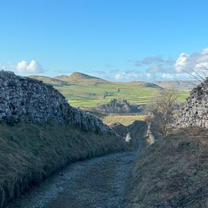 Lane and hills